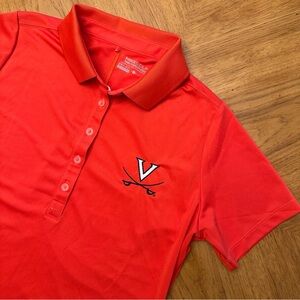 Nike Golf Tour Performance Polo Women's Size Large Virginia Cavaliers Orange